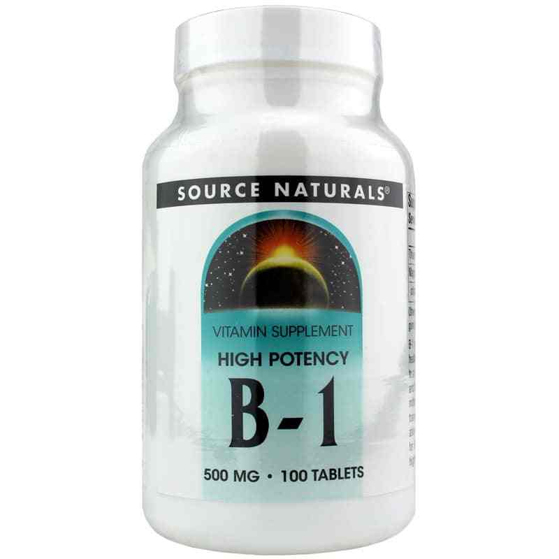 B-1 500 Mg, Source Naturals